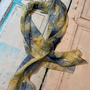 Sheer Blue/Green Scarf/Wrap